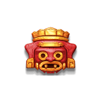 รูปปั้นหน้าแดงโบราณ ทดลองเล่นเกมสล็อต Treasures of Aztec