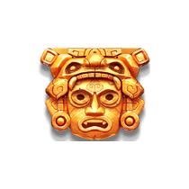 รูปปั้นหน้าทองโบราณ ทดลองเล่นเกมสล็อต Treasures of Aztec
